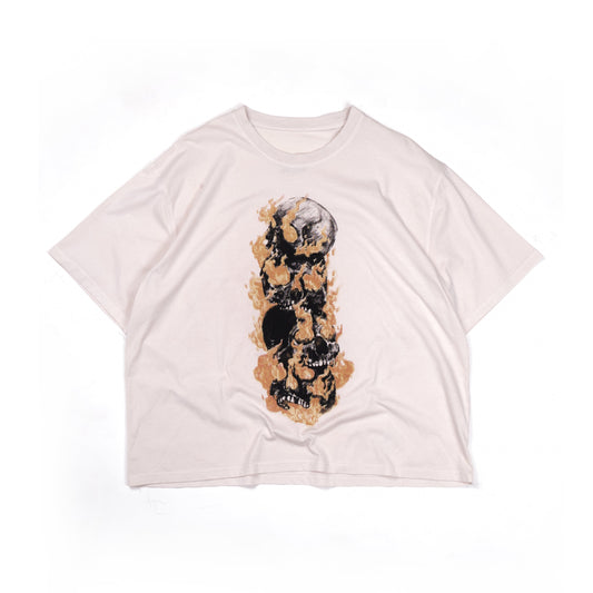 Fire Skull In “ Natural Ecru”
