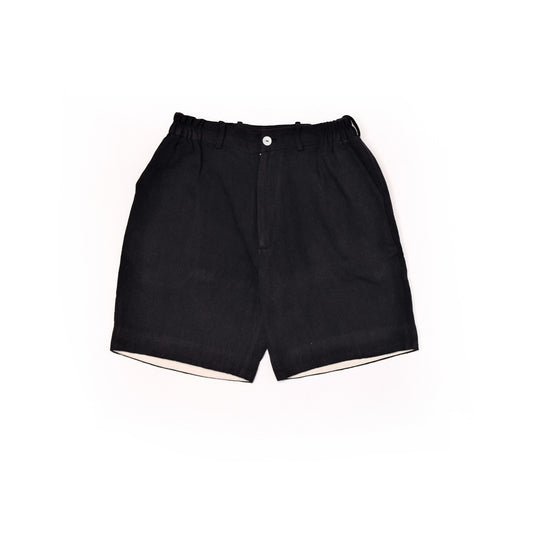 plain unisex shorts in rust black