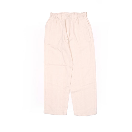 plain unisex trouser in ecru